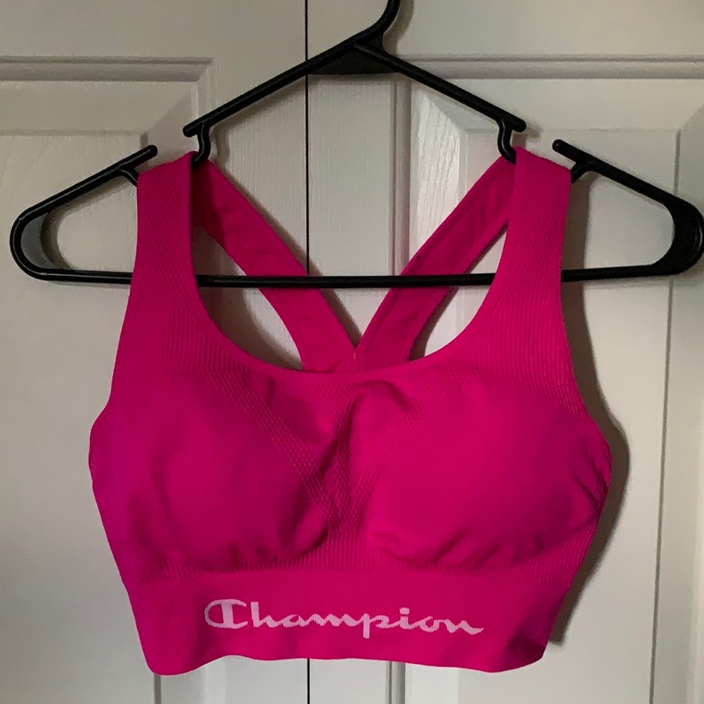 Champion LARGE pink sports bra